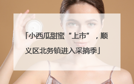 小西瓜甜蜜“上市”，顺义区北务镇进入采摘季