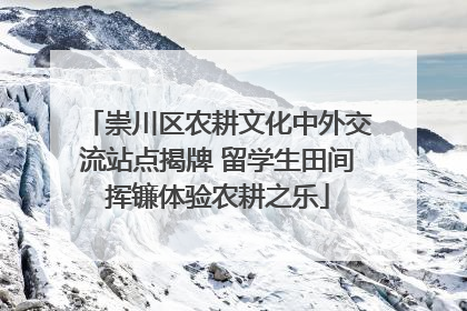 崇川区农耕文化中外交流站点揭牌 留学生田间挥镰体验农耕之乐