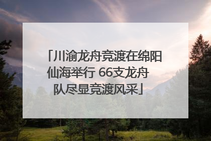 川渝龙舟竞渡在绵阳仙海举行 66支龙舟队尽显竞渡风采