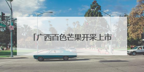 广西百色芒果开采上市 首日签约1.2亿元