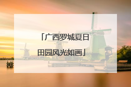 广西罗城夏日田园风光如画