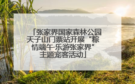 张家界国家森林公园天子山门票站开展“粽情端午·乐游张家界”主题宠客活动