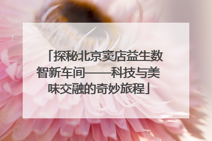 探秘北京窦店益生数智新车间——科技与美味交融的奇妙旅程
