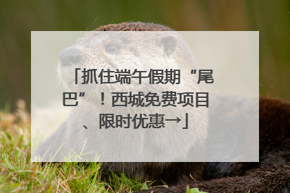 抓住端午假期“尾巴”！西城免费项目、限时优惠→