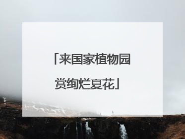 来国家植物园 赏绚烂夏花