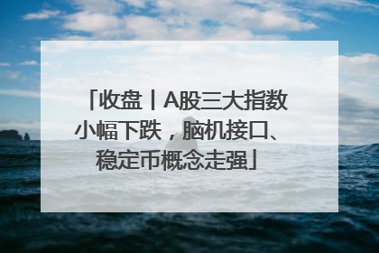 收盘丨A股三大指数小幅下跌，脑机接口、稳定币概念走强