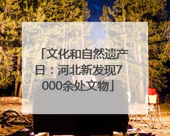 文化和自然遗产日：河北新发现7000余处文物