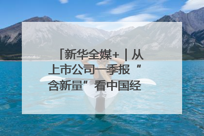 新华全媒+｜从上市公司一季报“含新量”看中国经济发展向“新”