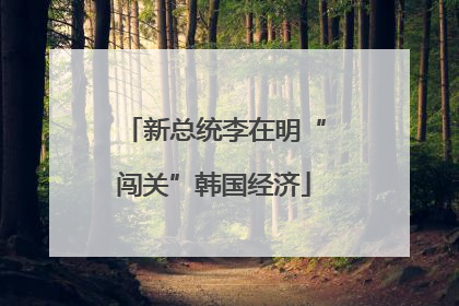 新总统李在明“闯关”韩国经济