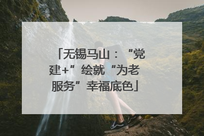 无锡马山：“党建+”绘就“为老服务”幸福底色