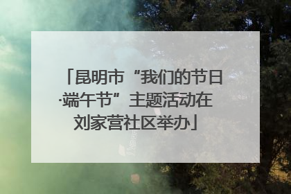 昆明市“我们的节日·端午节”主题活动在刘家营社区举办