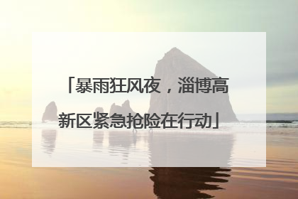 暴雨狂风夜，淄博高新区紧急抢险在行动