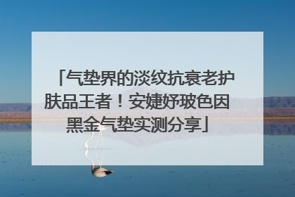 气垫界的淡纹抗衰老护肤品王者！安婕妤玻色因黑金气垫实测分享