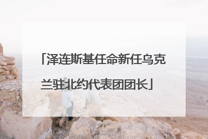泽连斯基任命新任乌克兰驻北约代表团团长