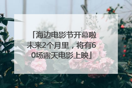 海边电影节开幕啦 未来2个月里，将有60场露天电影上映