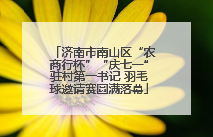 济南市南山区“农商行杯”“庆七一”驻村第一书记 羽毛球邀请赛圆满落幕