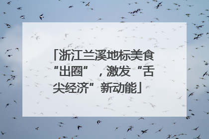 浙江兰溪地标美食“出圈”，激发“舌尖经济”新动能