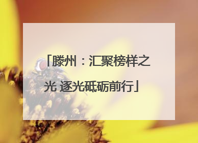 滕州：汇聚榜样之光 逐光砥砺前行