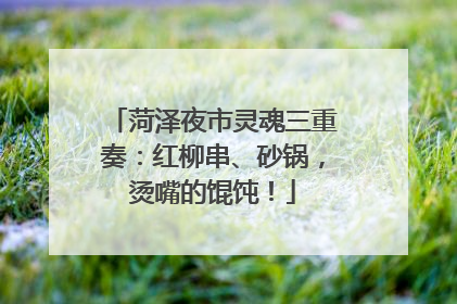 菏泽夜市灵魂三重奏：红柳串、砂锅，烫嘴的馄饨！