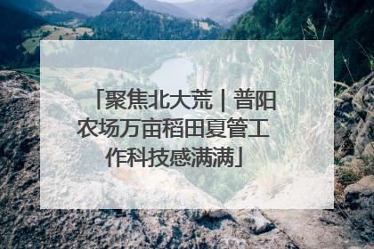 聚焦北大荒｜普阳农场万亩稻田夏管工作科技感满满