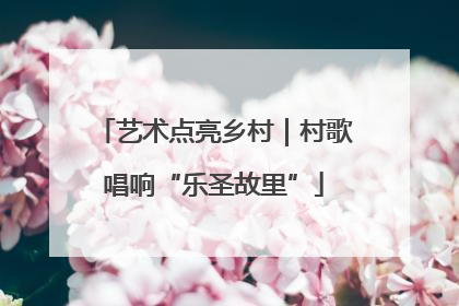 艺术点亮乡村｜村歌唱响“乐圣故里”