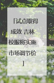 试点取得成效 吉林校服将实施市场调节价