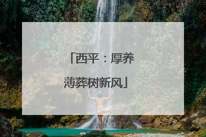 西平：厚养薄葬树新风