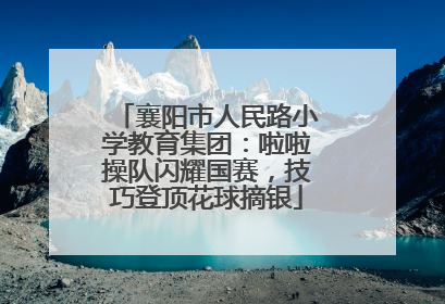 襄阳市人民路小学教育集团：啦啦操队闪耀国赛，技巧登顶花球摘银