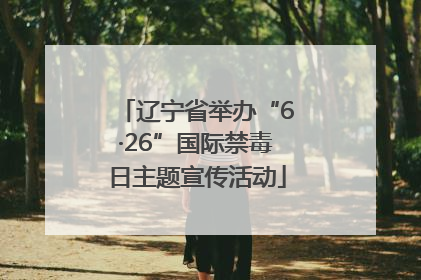 辽宁省举办“6·26”国际禁毒日主题宣传活动