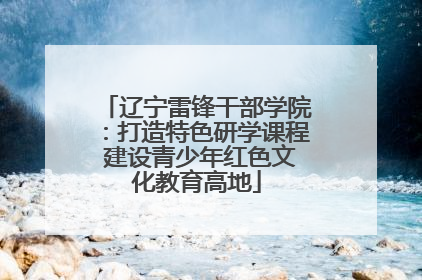 辽宁雷锋干部学院：打造特色研学课程 建设青少年红色文化教育高地