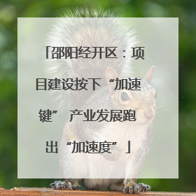 邵阳经开区：项目建设按下“加速键” 产业发展跑出“加速度”