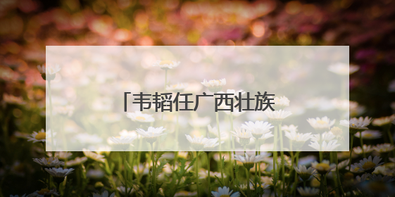 韦韬任广西壮族自治区代主席