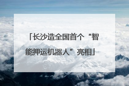 长沙造全国首个“智能押运机器人”亮相