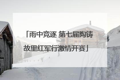 雨中竞逐 第七届陶铸故里红军行激情开赛