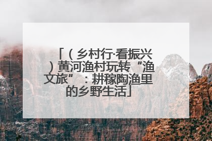 （乡村行·看振兴）黄河渔村玩转“渔文旅”：耕稼陶渔里的乡野生活