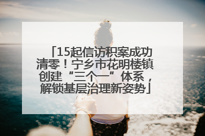 15起信访积案成功清零！宁乡市花明楼镇创建“三个一”体系，解锁基层治理新姿势