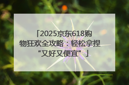 2025京东618购物狂欢全攻略：轻松拿捏 “又好又便宜”