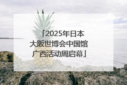 2025年日本大阪世博会中国馆广西活动周启幕