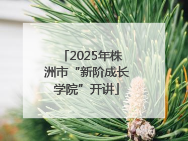 2025年株洲市“新阶成长学院”开讲
