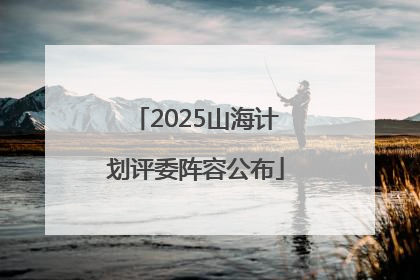 2025山海计划评委阵容公布