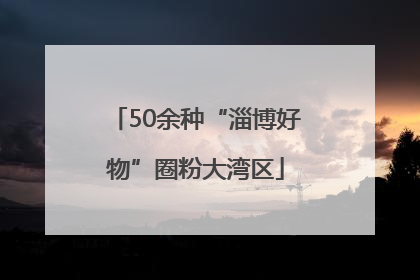 50余种“淄博好物”圈粉大湾区