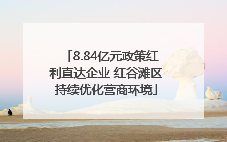 8.84亿元政策红利直达企业 红谷滩区持续优化营商环境