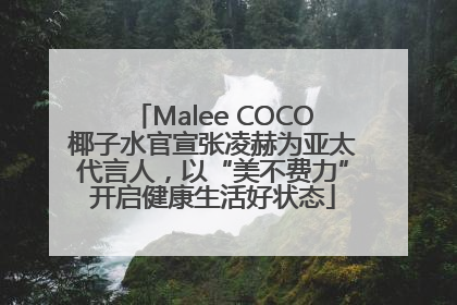 Malee COCO椰子水官宣张凌赫为亚太代言人，以“美不费力”开启健康生活好状态