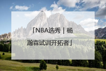 NBA选秀｜杨瀚森试训开拓者